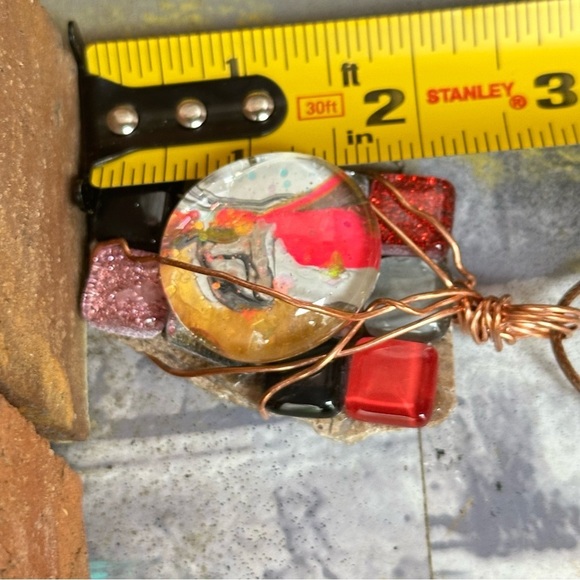 Colorful Wire-Wrapped Pendant - Picture 3 of 12